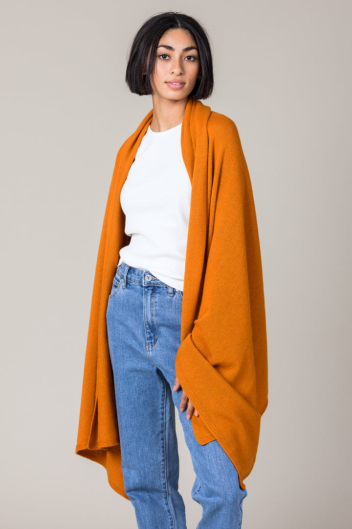 Cashmere Raw Edge Travel Wrap