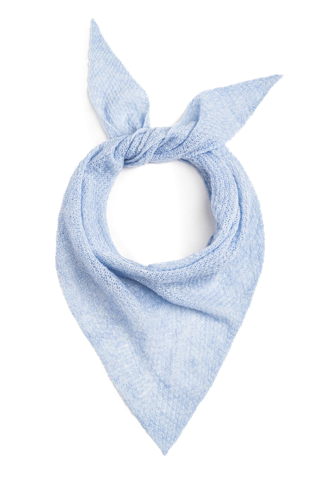 Cashmere triangle scarf #colour_atollo-blue