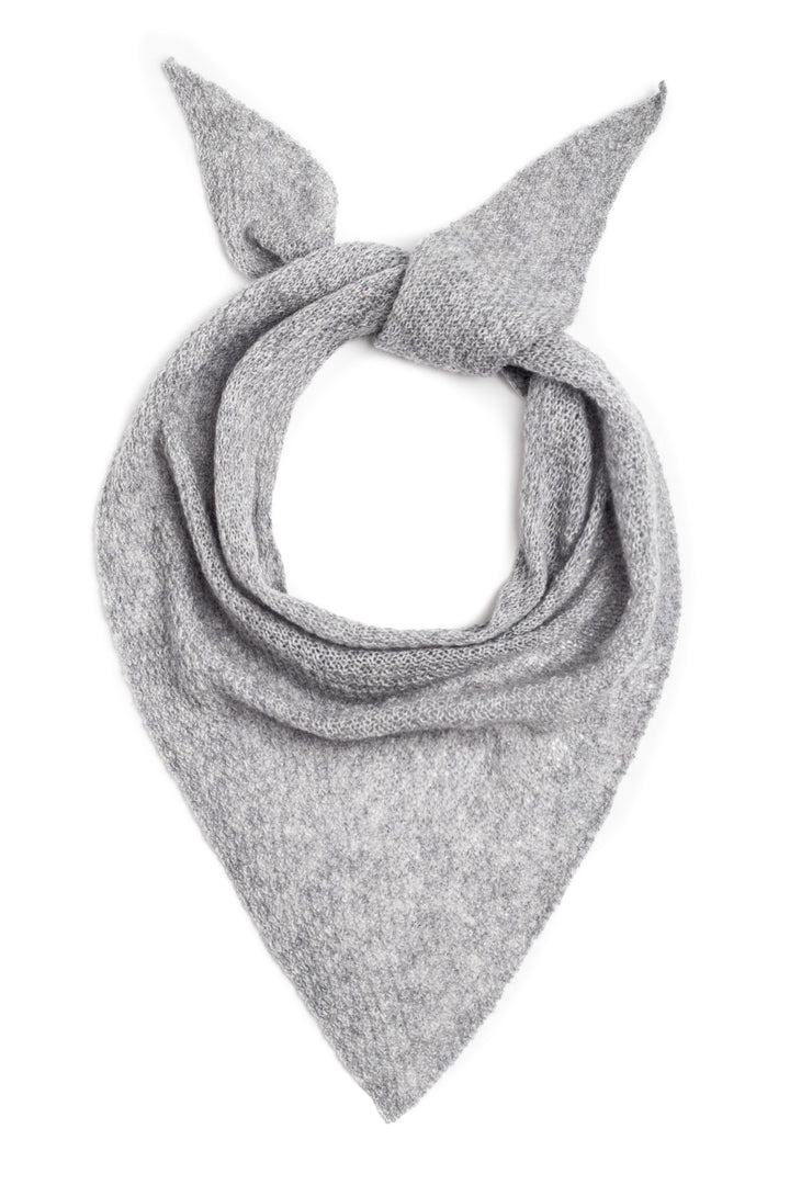 Cashmere triangle scarf #colour_felt-grey
