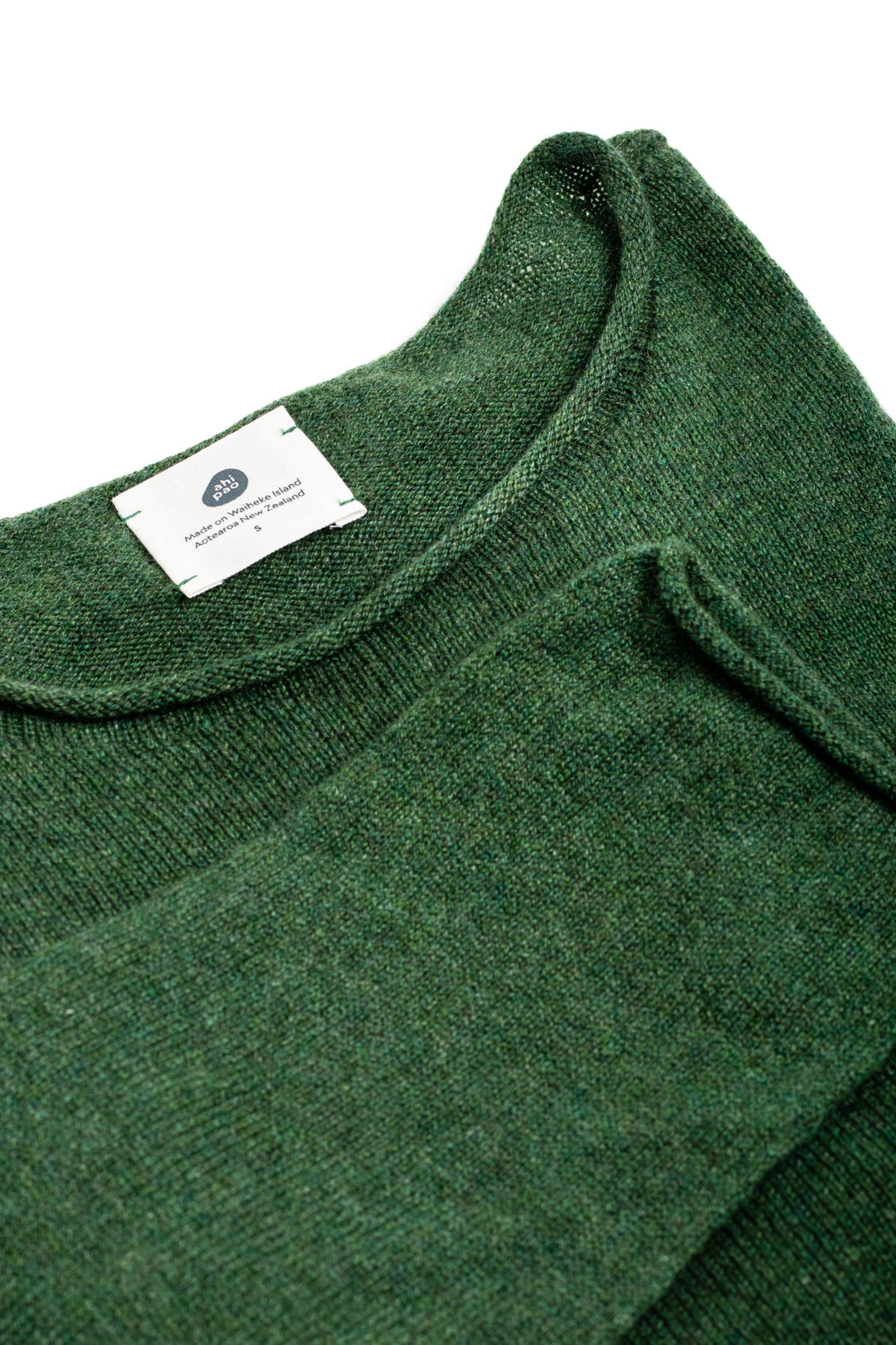 long sleeve cashmere t shirt - #colour_serpentine
