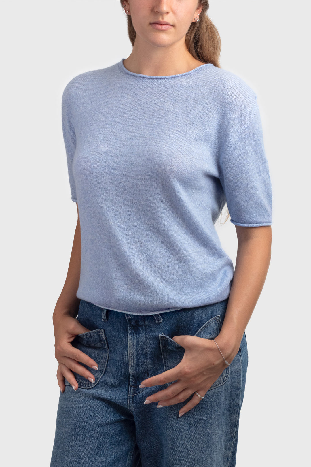 long sleeve cashmere t shirt - #colour_atollo-blue